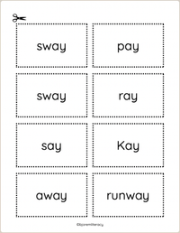 Thumbnail for [title]Sail Away: ai - ay  Vowel Team Literacy Game - Download