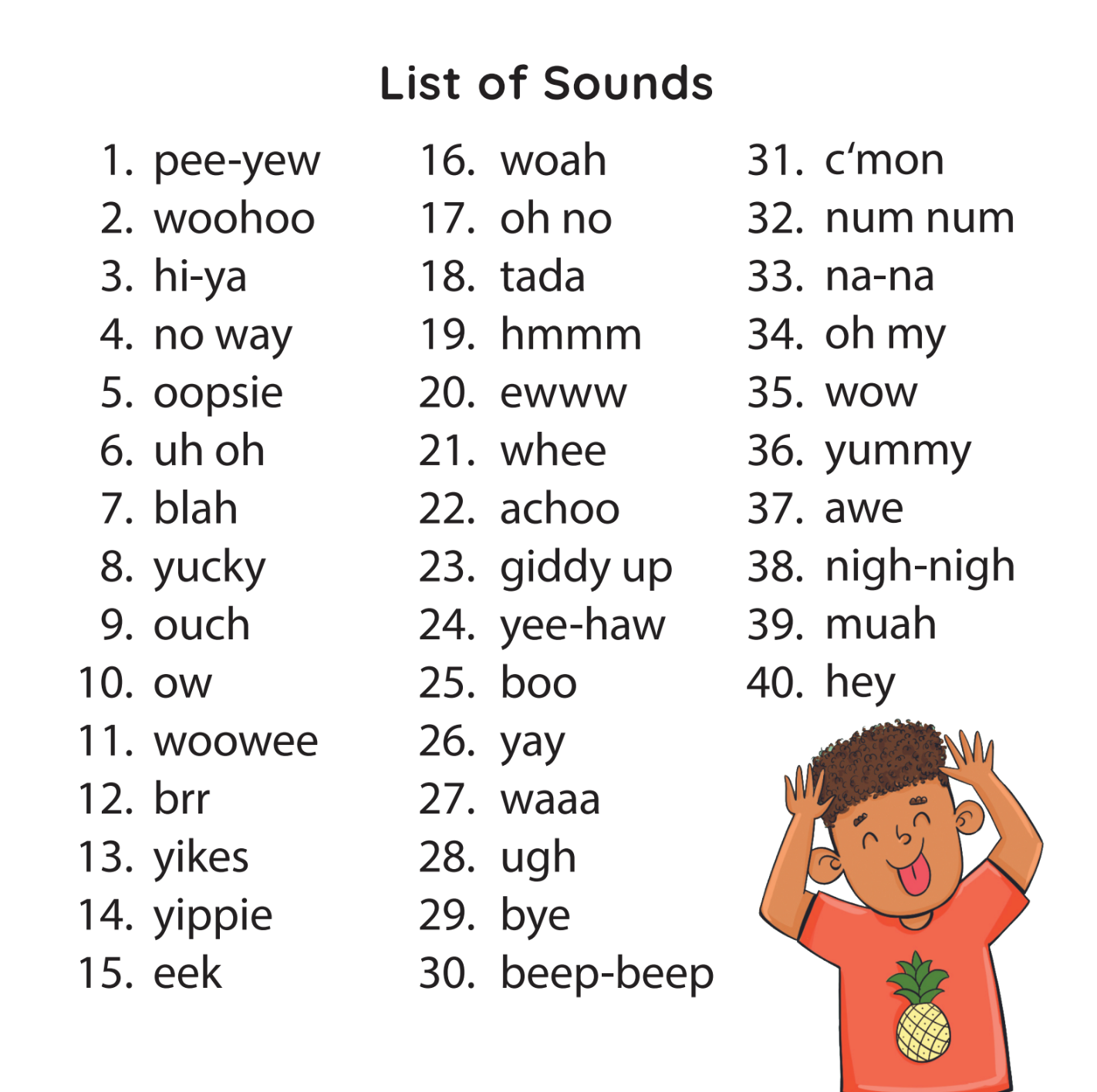 [title]Exclamatory Words