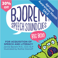 BIG BOX of Bjorem Speech Sound Cues | Speech Therapy | Apraxia of ...