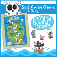 Thumbnail for [title]Sail Away: ai - ay  Vowel Team Literacy Game - Download
