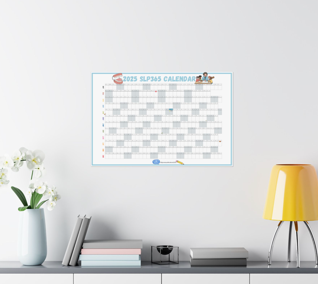 2025 SLP365 BIG Wall Calendar - Choose Your Size