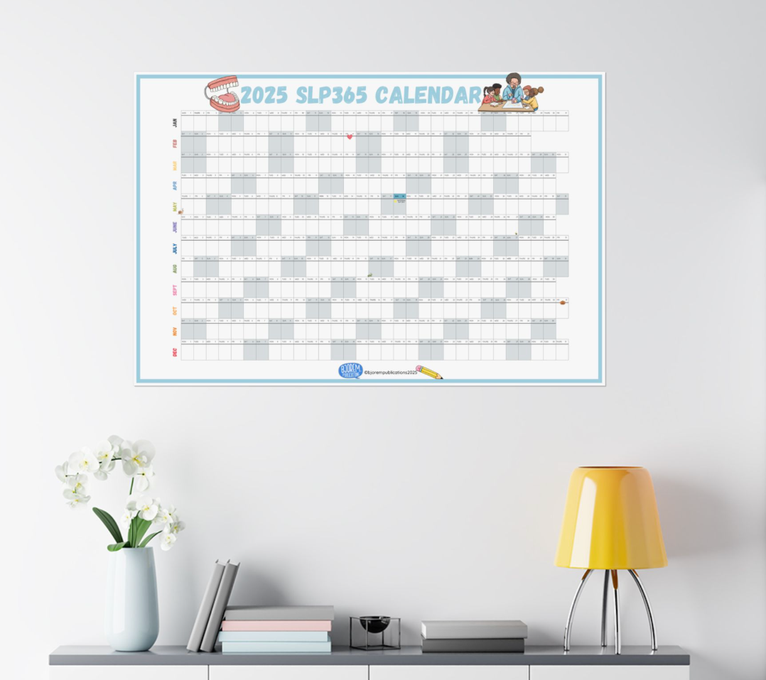 2025 SLP365 BIG Wall Calendar - Choose Your Size