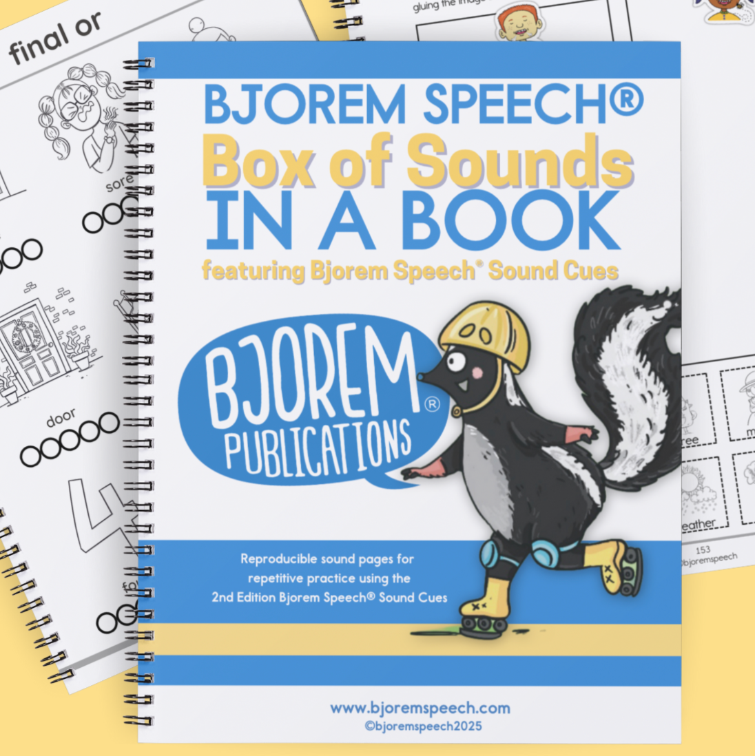 Bjorem Speech® Box of Sounds in a Book – Reproducible Speech Therapy Workbook for CAS & Articulation