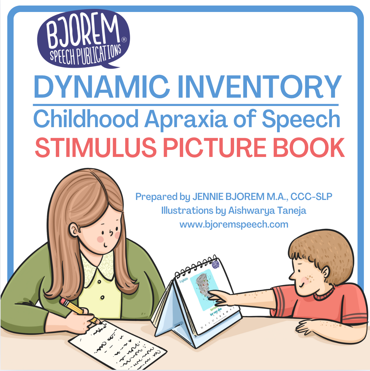 Stimulus Picture Book for Childhood Apraxia of Speech Inventory - Download