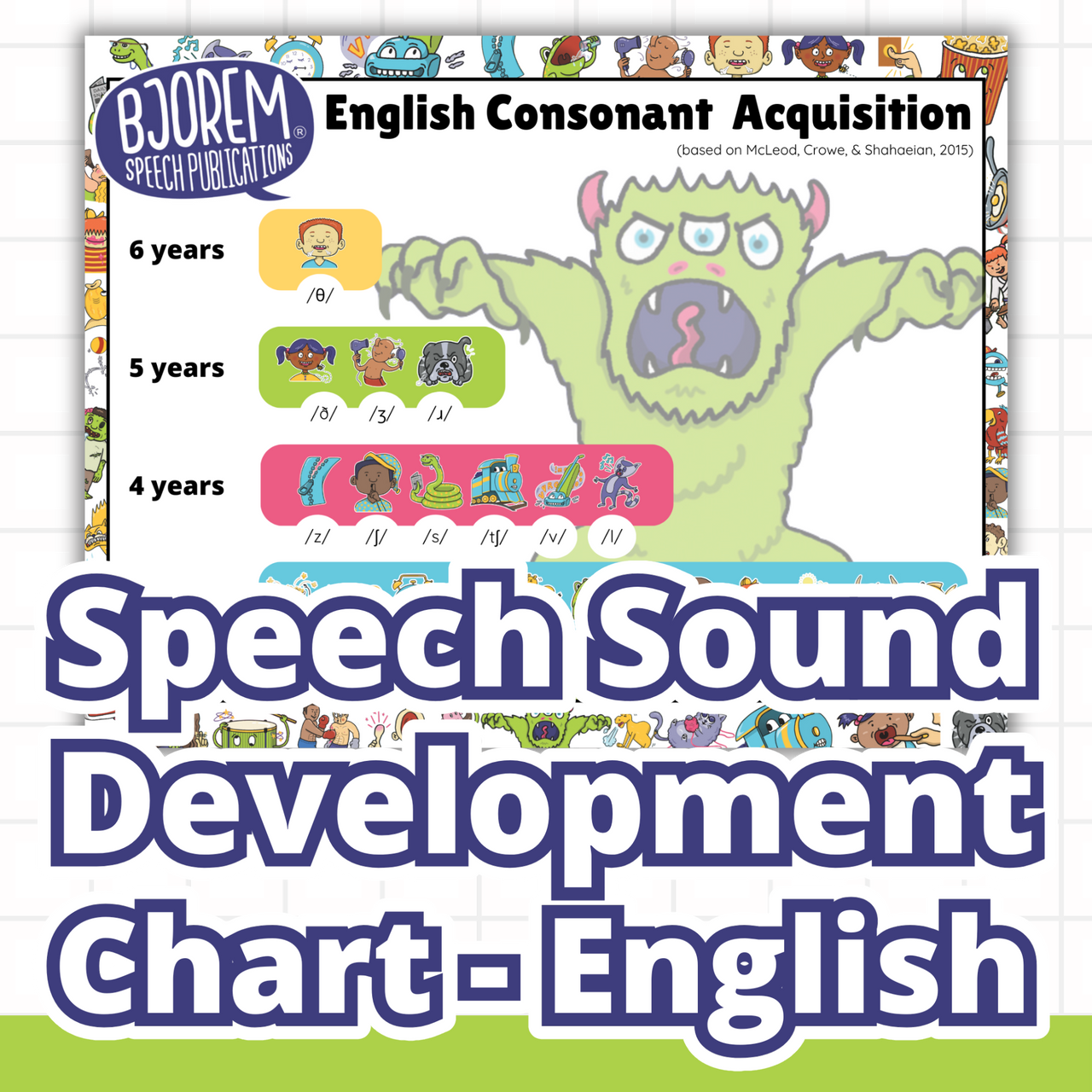 Speech Sound Development Chart - English Consonant Acquisition