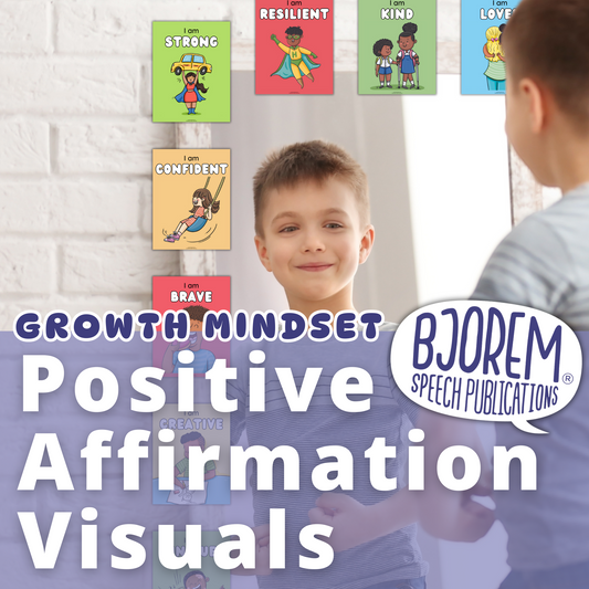 Growth Mindset Positive Affirmation Visuals - Digital Download