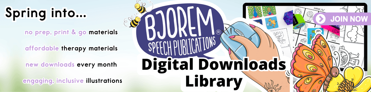 Speech Therapy & Literacy Products for Kids & Toddlers | Jennie Bjorem ...