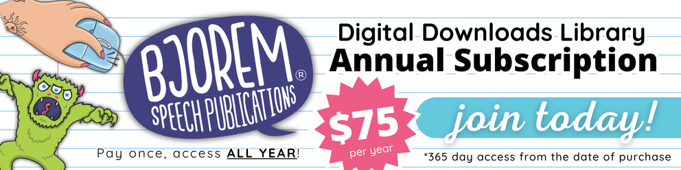 Speech Therapy & Literacy Products for Kids | BjoremSpeech – Bjorem Speech®