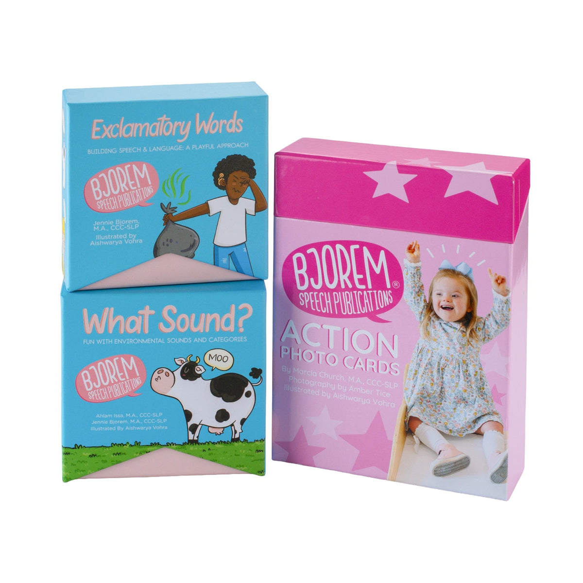 Act IT, Say IT, Scan IT Bundle with Action Photo Cards, What Sound and Exclamatory Words