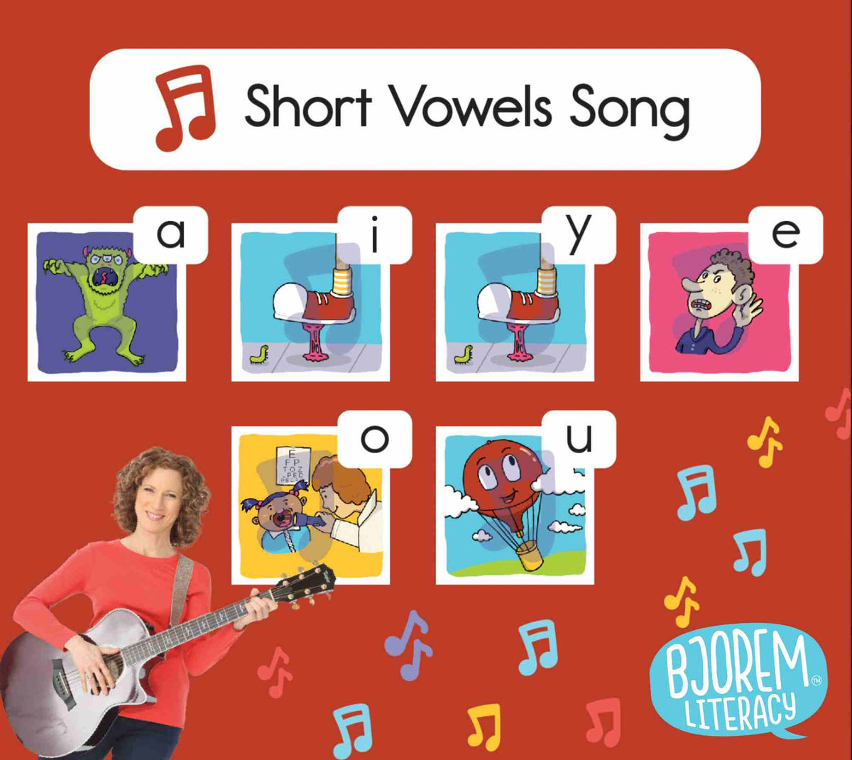 Better Letters Short Vowels Song cards