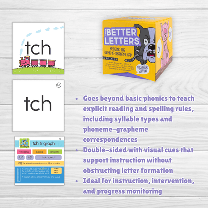 Bjorem Better Letters®: Educator Edition - Bridging the Phoneme-Grapheme Gap Bjorem Speech Better Letters - Educator Edition for Speech & Literacy Best Speech Language Therapy Tools