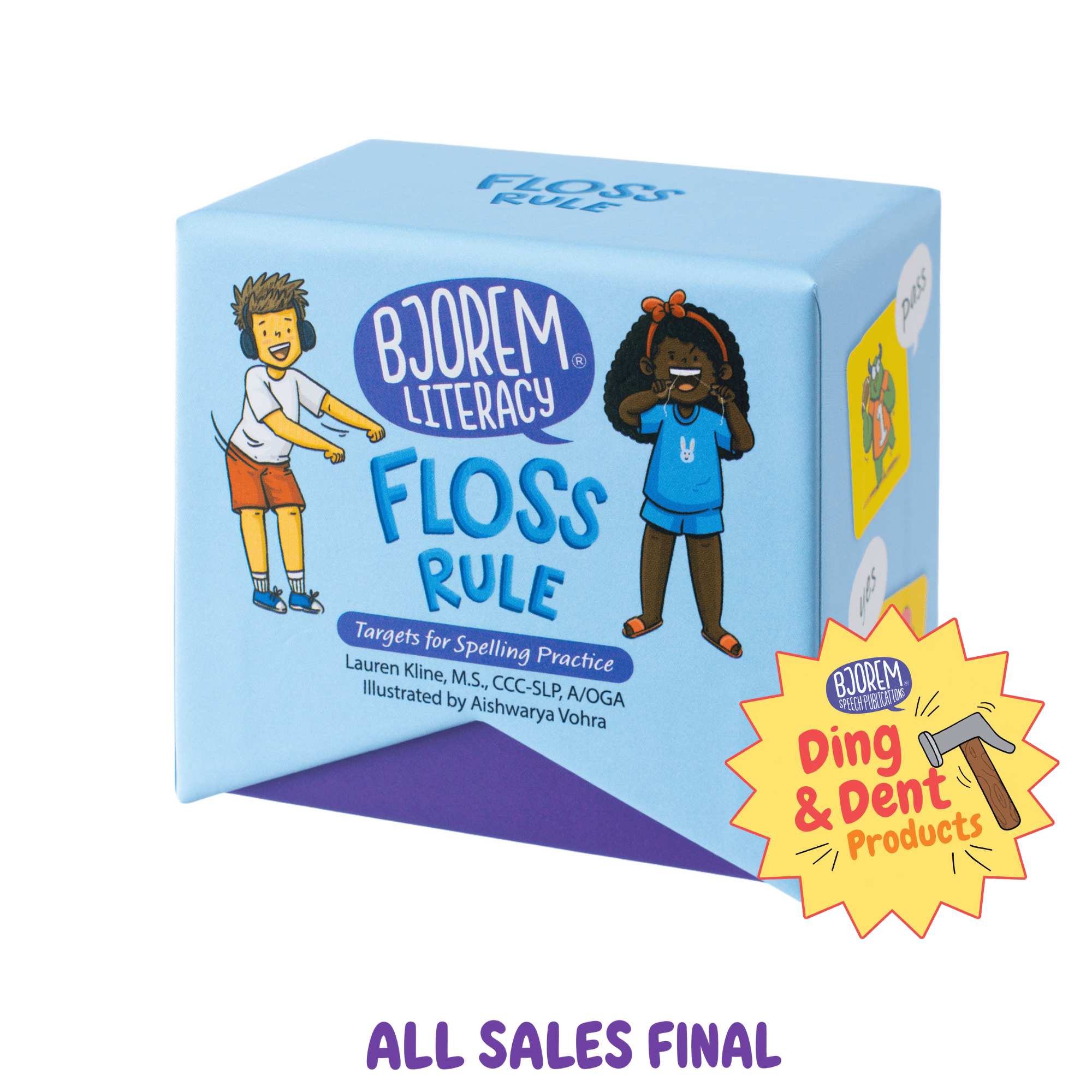 DING AND DENT: Floss Rule Targets for Spelling Practice Floss Rule Targets for Double Ending Words Spelling Practice Best Speech Language Therapy Tools