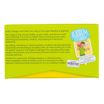 Links and Ladders: CVC Word Chains and Ladders Word Chaining: Links and Ladders for Engaging Reading Skills Best Speech Language Therapy Tools