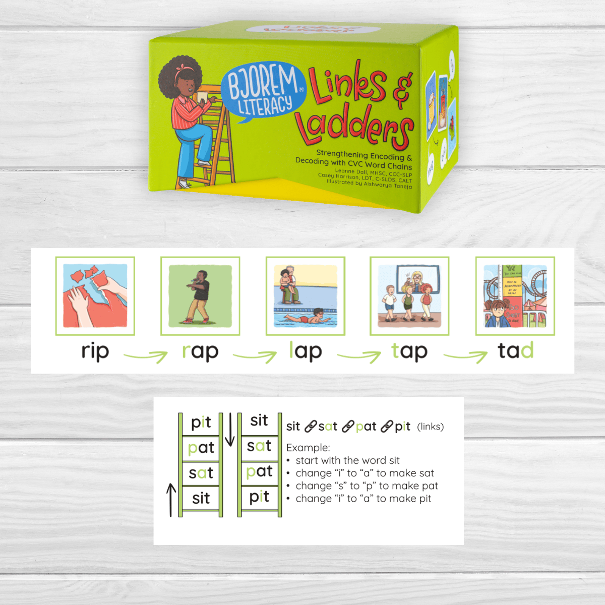 Links and Ladders: CVC Word Chains and Ladders Word Chaining: Links and Ladders for Engaging Reading Skills Best Speech Language Therapy Tools