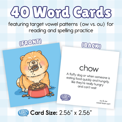 ou & ow vowel team word sort ou & ow vowel team word sort Best Speech Language Therapy Tools