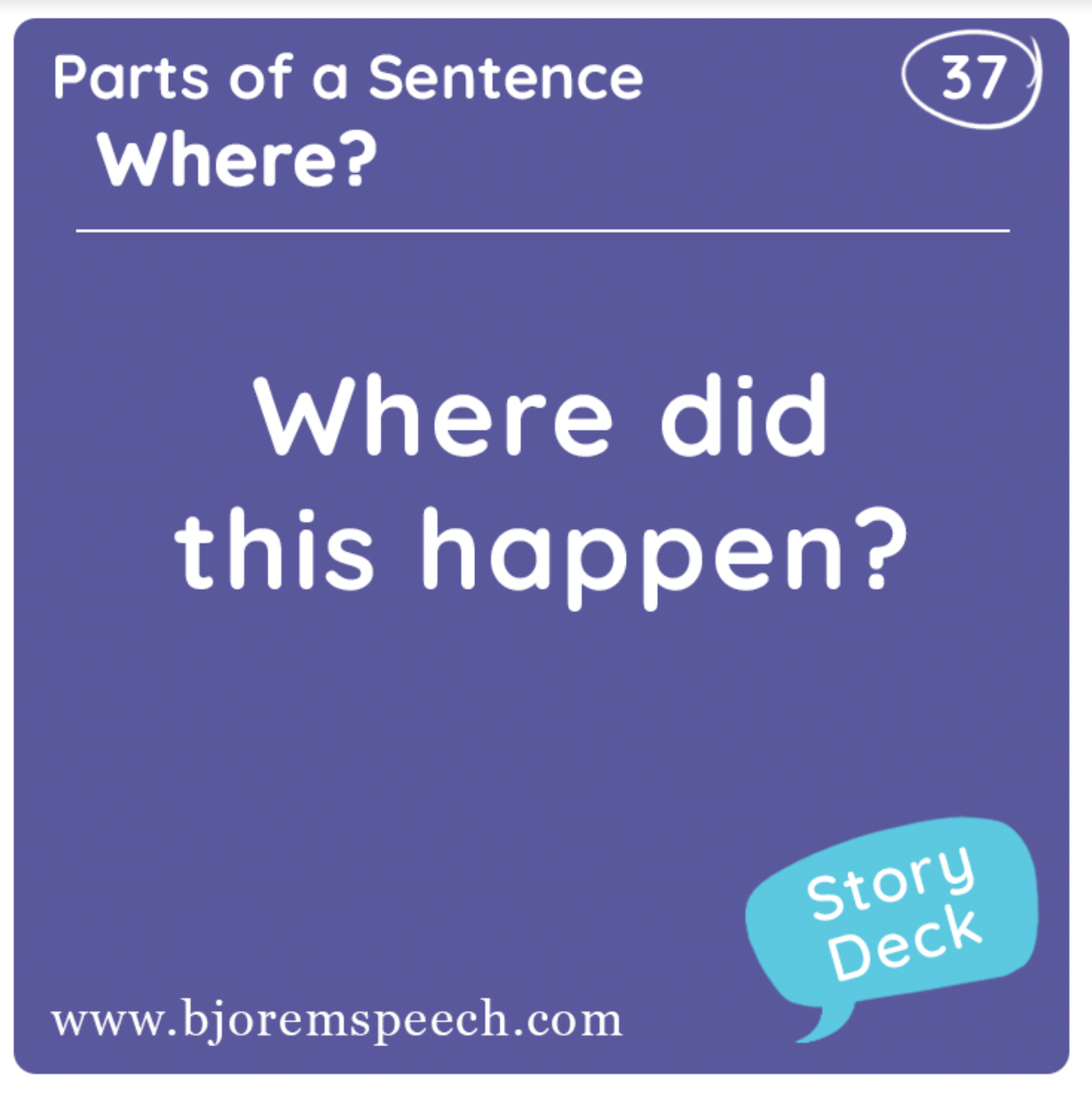 Story Cue Card Deck Shop the Best Cue Cards Decks - Bjorem Speech Products Best Speech Language Therapy Tools