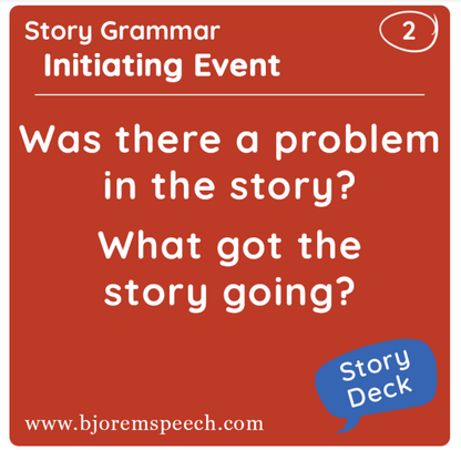 Story Cue Card Deck Shop the Best Cue Cards Decks - Bjorem Speech Products Best Speech Language Therapy Tools