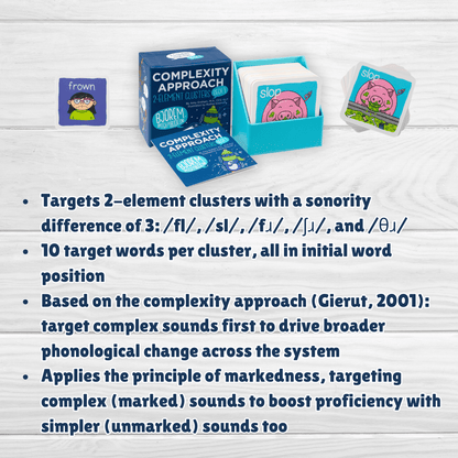 2-Element Clusters for the Complexity Approach Deck 1 Bjorem Speech 2-Element Clusters Complexity Approach Deck Amy Graham Best Speech Language Therapy Tools