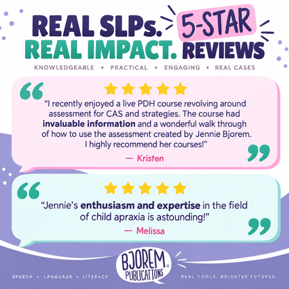 All-In-One CAS Assessment & Treatment Bundle: Courses + Assessment & Therapy Downloads - $320+ in Download Resources Included All-In-One CAS Assessment & Treatment Bundle: Courses + Assessment & Therapy Downloads - $320+ in Download Resources Included Best Speech Language Therapy Tools