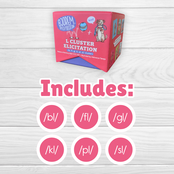 Bjorem L Cluster Elicitation Cards for Speech Therapy – Bjorem Speech®