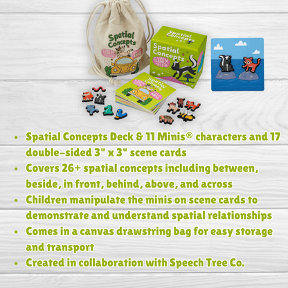 Bjorem Spatial Concepts - Card Deck and Minis Bundle Bjorem Spatial Concepts - Card Deck and Minis Bundle Best Speech Language Therapy Tools