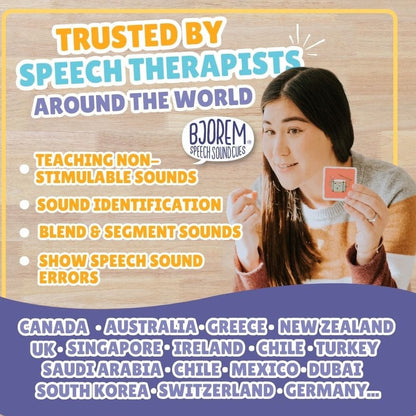 Bjorem Speech Sound Cues® - 2nd Edition Improve Speech with Bjorem Speech Sound Cue Cards Best Speech Language Therapy Tools
