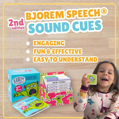 Bjorem Speech Sound Cues® - 2nd Edition Improve Speech with Bjorem Speech Sound Cue Cards Best Speech Language Therapy Tools