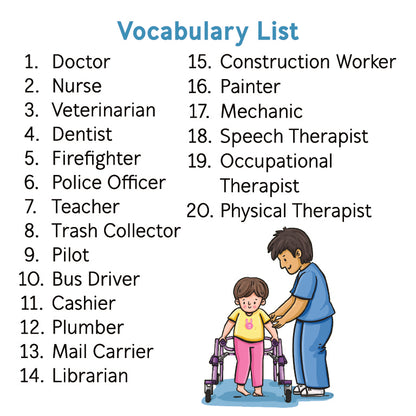 Bjorem® Stack of Community Helpers: Job Themed Picture Vocabulary Cards Bjorem® Stack of Community Helpers: Job Themed Picture Vocabulary Cards Best Speech Language Therapy Tools