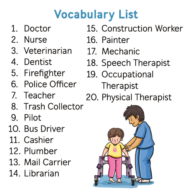 Bjorem® Stack of Community Helpers: Job Themed Picture Vocabulary Cards Bjorem® Stack of Community Helpers: Job Themed Picture Vocabulary Cards Best Speech Language Therapy Tools