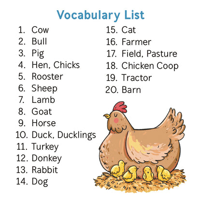 Bjorem® Stack of Farm: Farm Themed Picture Vocabulary Cards Bjorem® Stack of Farm: Farm Themed Picture Vocabulary Cards Best Speech Language Therapy Tools