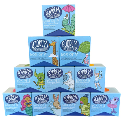 Box of Bundle P B M T D N K G F V Box Bundle for Language Development and Reinforcement Best Speech Language Therapy Tools