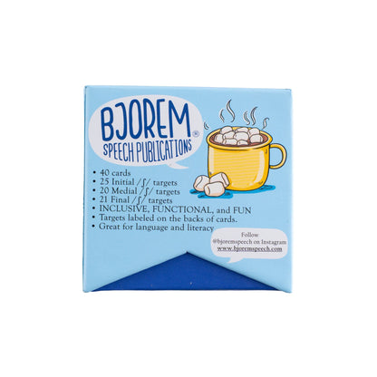 Box of CH, SH, and J Bundle Speech Sound Cards SH, CH, and J Bundle Speech Sound Cards Box Best Speech Language Therapy Tools