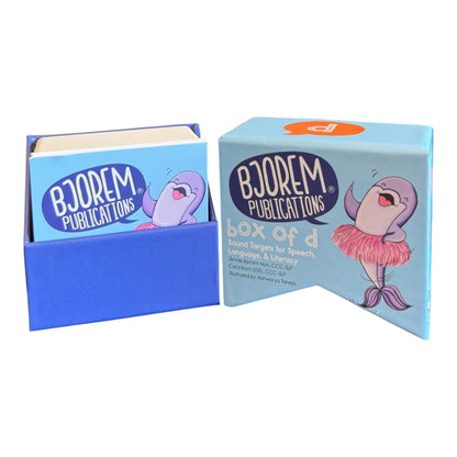Box of D Speech Sound Cards Box of D Speech Sound Cards for Language Learning Best Speech Language Therapy Tools