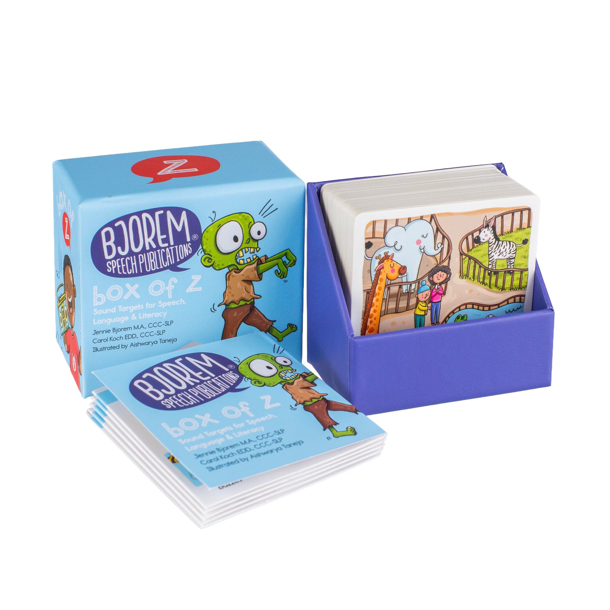 Box of S and Z Bundle Sound Cue Cards Bundle Box of S and Z Sound Cue Cards for Learning Best Speech Language Therapy Tools