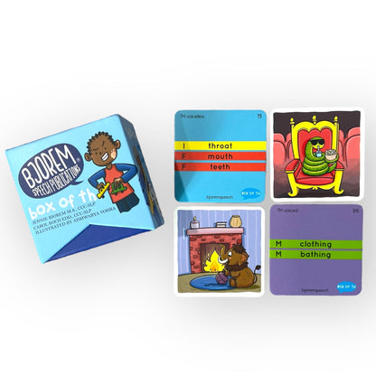 Box of TH Sound Cue Cards TH Sound Cue Cards for Voiced and Voiceless Targets Best Speech Language Therapy Tools