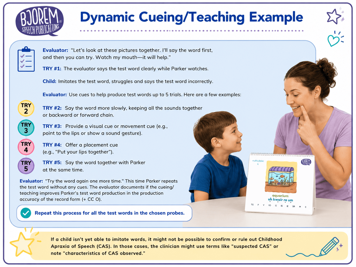 CAS Assessment - Dynamic Inventory/CAS Decision Guide by Bjorem Speech - Download CAS Assessment Guide for Childhood Apraxia of Speech Best Speech Language Therapy Tools