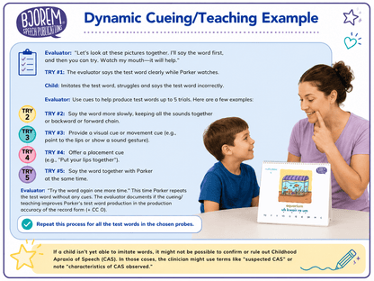 CAS Assessment - Dynamic Inventory/CAS Decision Guide by Bjorem Speech - Download CAS Assessment Guide for Childhood Apraxia of Speech Best Speech Language Therapy Tools
