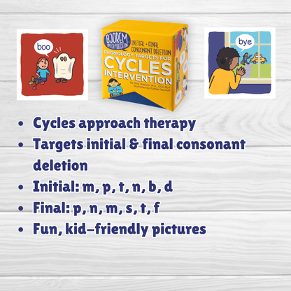 Cycles Intervention: Initial & Final Consonant Deletion Phonology Targets Initial Final Consonant Deletion Phonology Targets Best Speech Language Therapy Tools