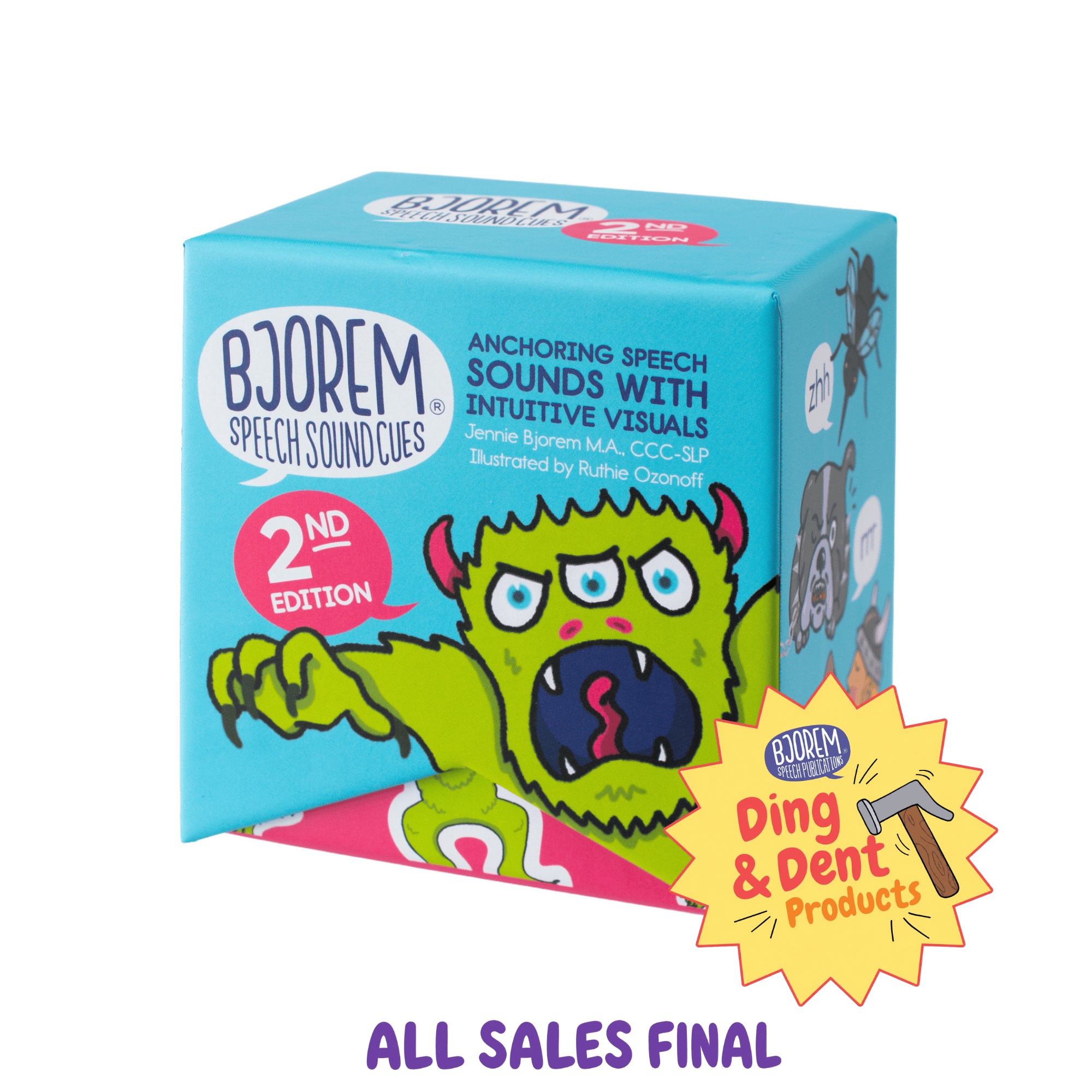 DING AND DENT: Bjorem Speech Sound Cues® - 2nd Edition Improve Speech with Bjorem Speech Sound Cue Cards Best Speech Language Therapy Tools