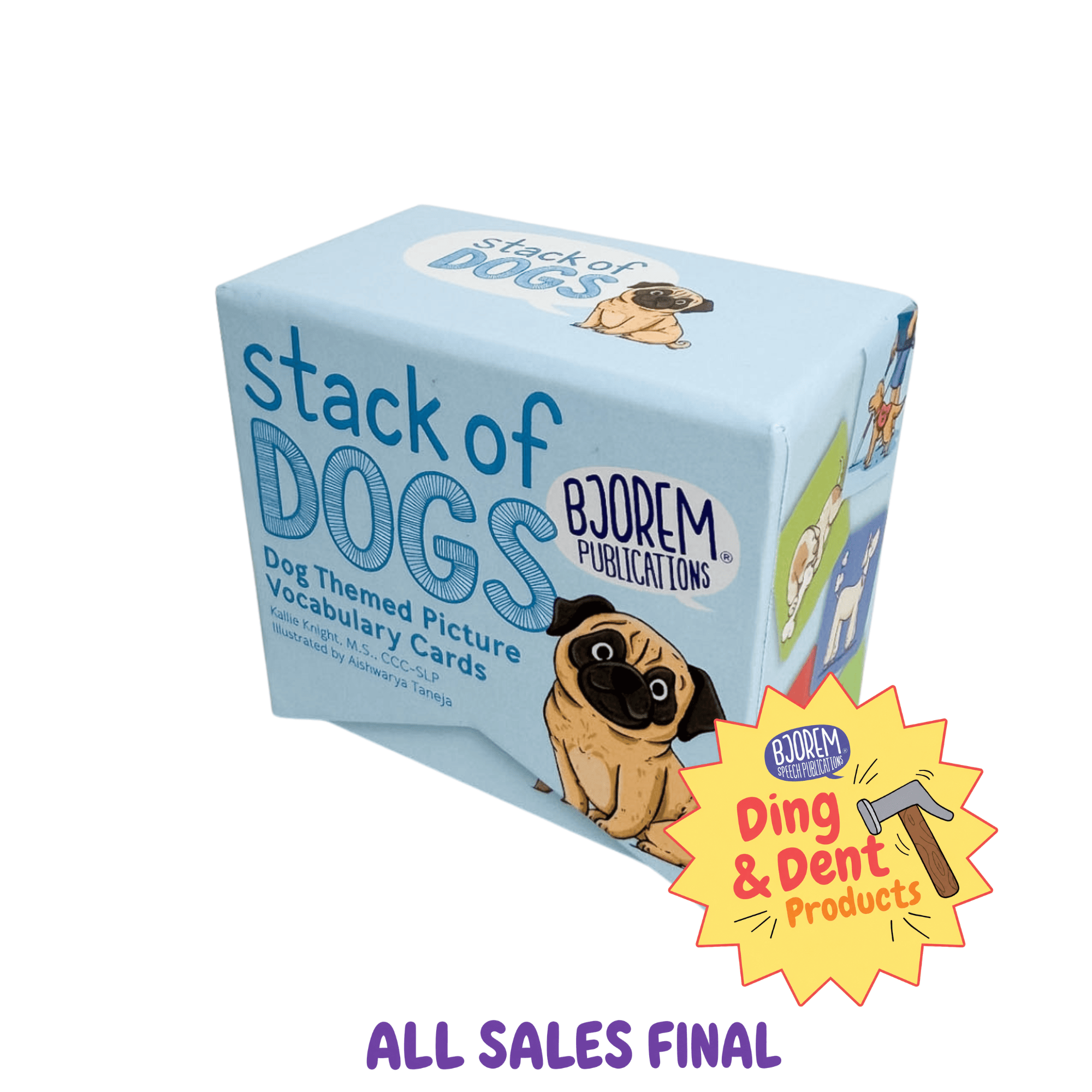 DING AND DENT: Bjorem® Stack of Dogs: Dog Themed Picture Vocabulary Cards DING AND DENT: Bjorem® Stack of Dogs: Dog Themed Picture Vocabulary Cards Best Speech Language Therapy Tools