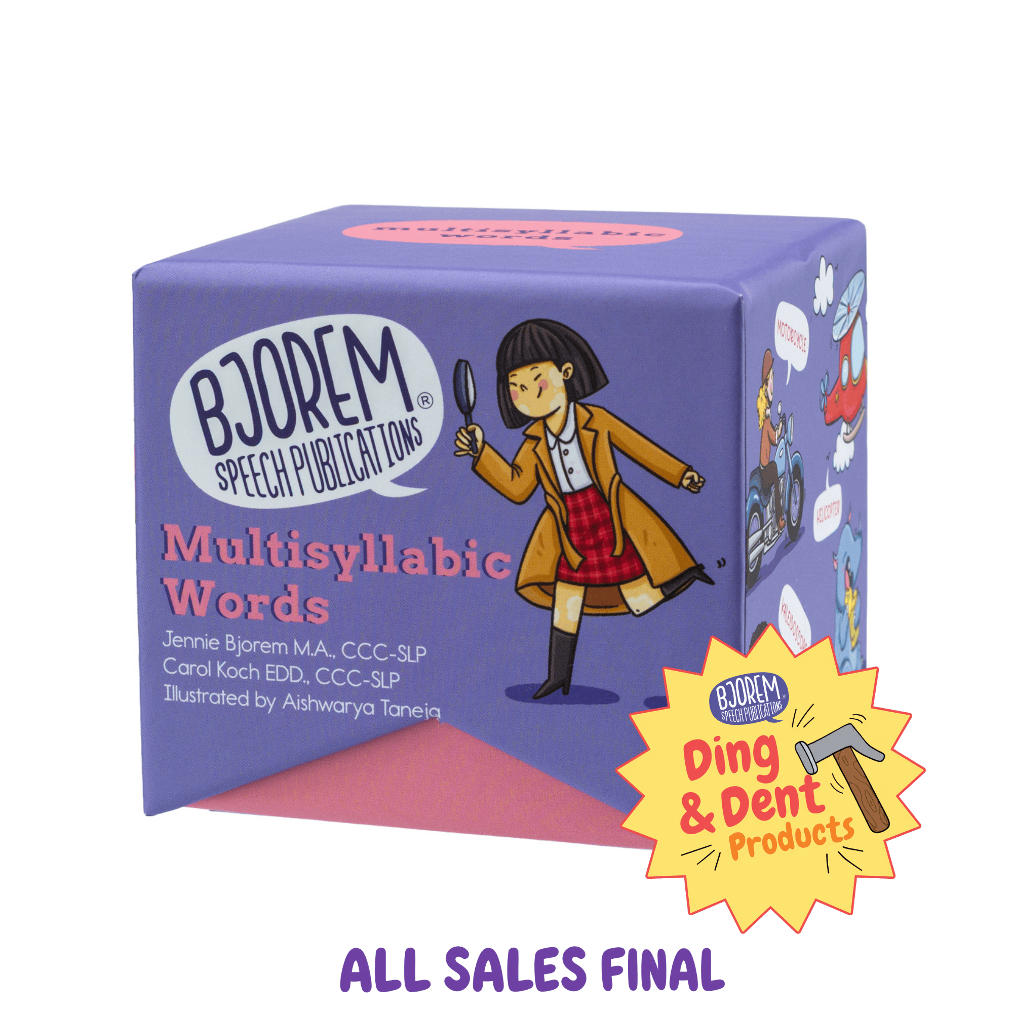 DING AND DENT: Multisyllabic Words Multisyllabic Words Deck for Speech Therapy Best Speech Language Therapy Tools