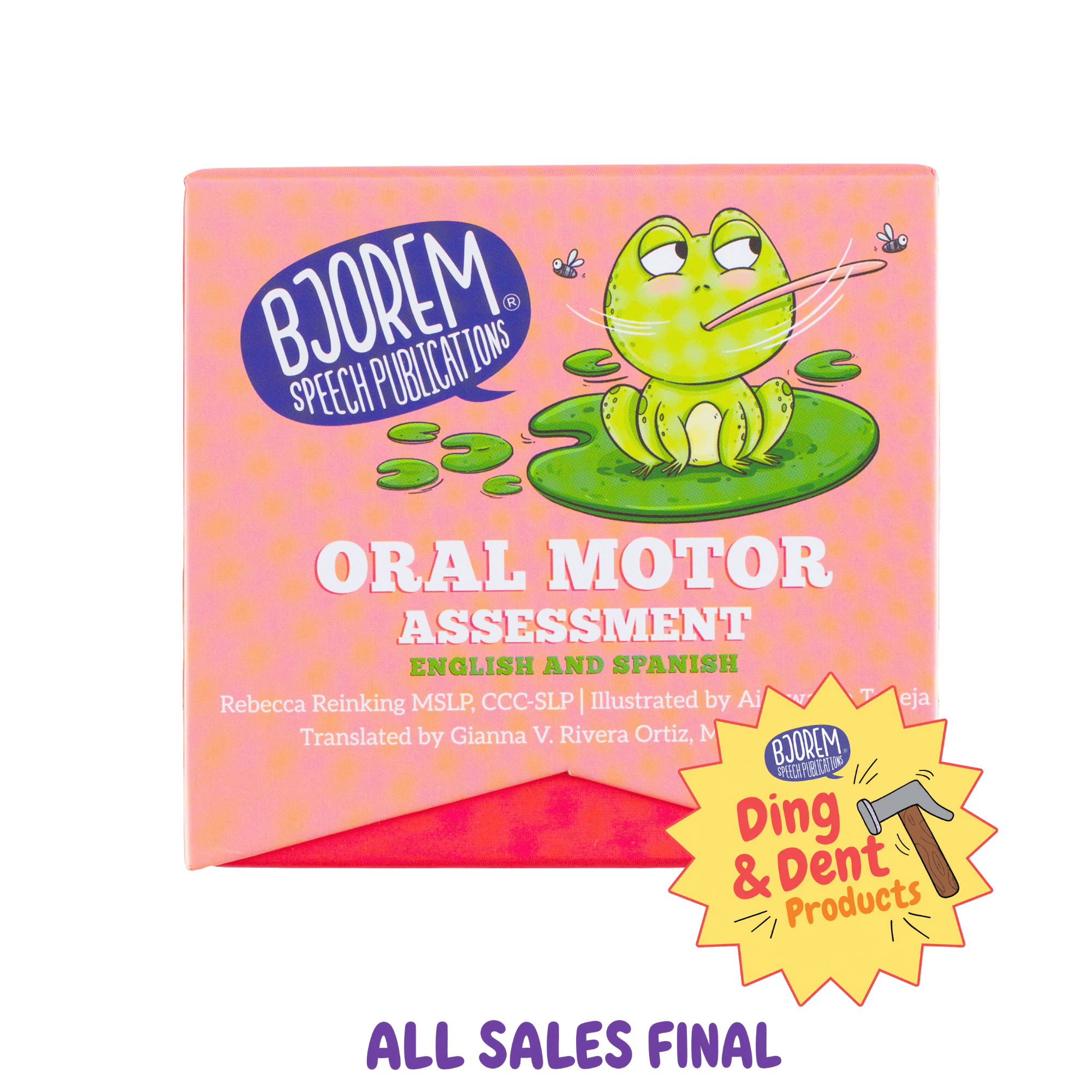 DING AND DENT: Oral Motor Assessment English & Spanish (Deck Only) Oral Motor Assessment for Kids in Speech Therapy by Bjorem Speech Best Speech Language Therapy Tools