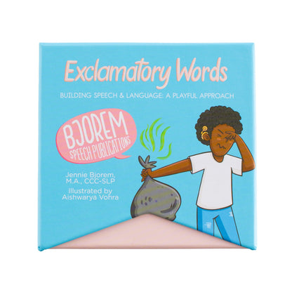 Exclamatory Words with QR Code Sounds - Uh-Oh! Oh-No! Yay! Oops! Exclamatory Words Deck with QR Code Sounds for Kids Best Speech Language Therapy Tools