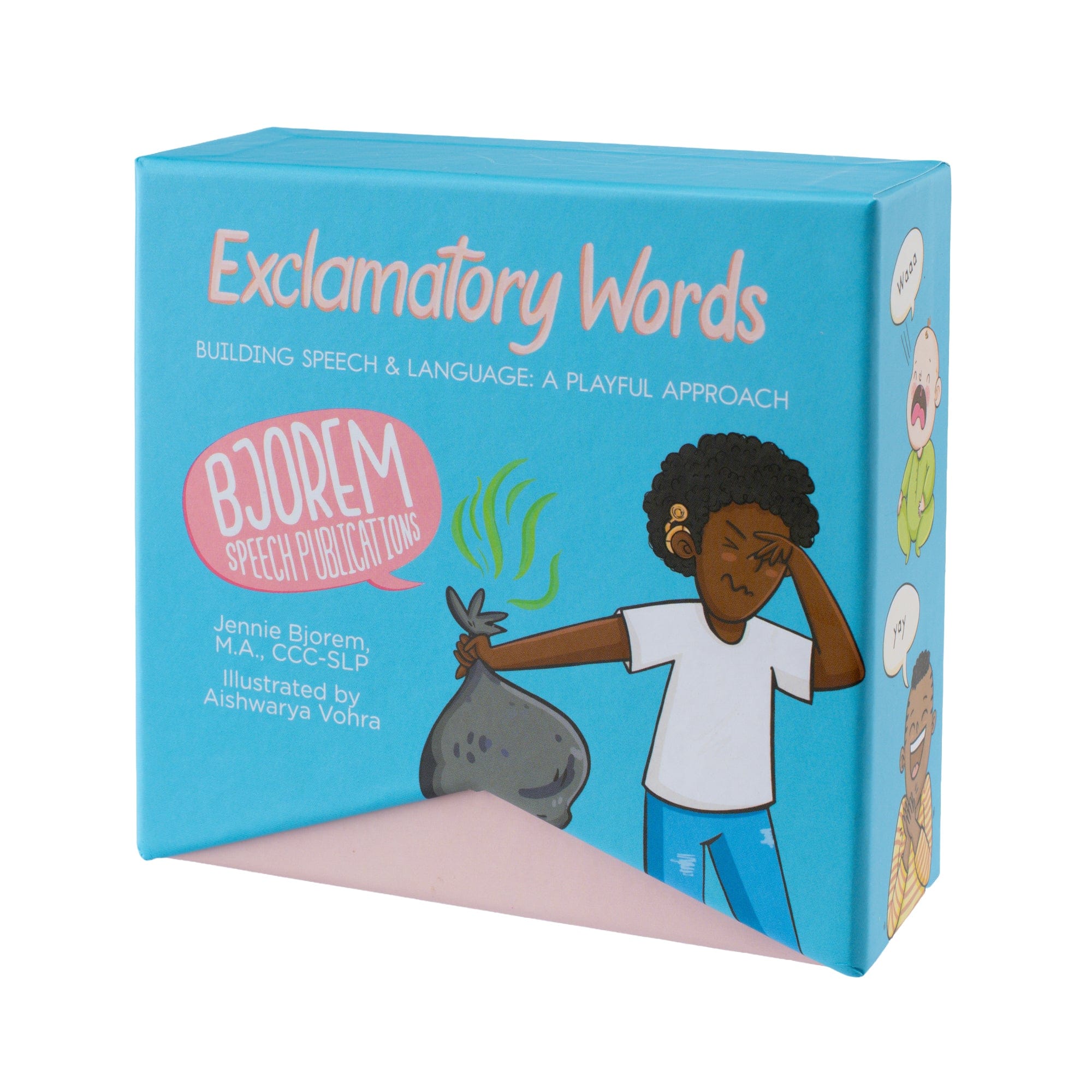 Exclamatory Words with QR Code Sounds - Uh-Oh! Oh-No! Yay! Oops! Exclamatory Words Deck with QR Code Sounds for Kids Best Speech Language Therapy Tools