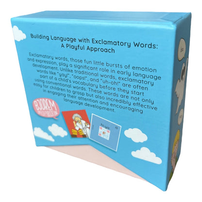 Exclamatory Words with QR Code Sounds - Uh-Oh! Oh-No! Yay! Oops! Exclamatory Words Deck with QR Code Sounds for Kids Best Speech Language Therapy Tools