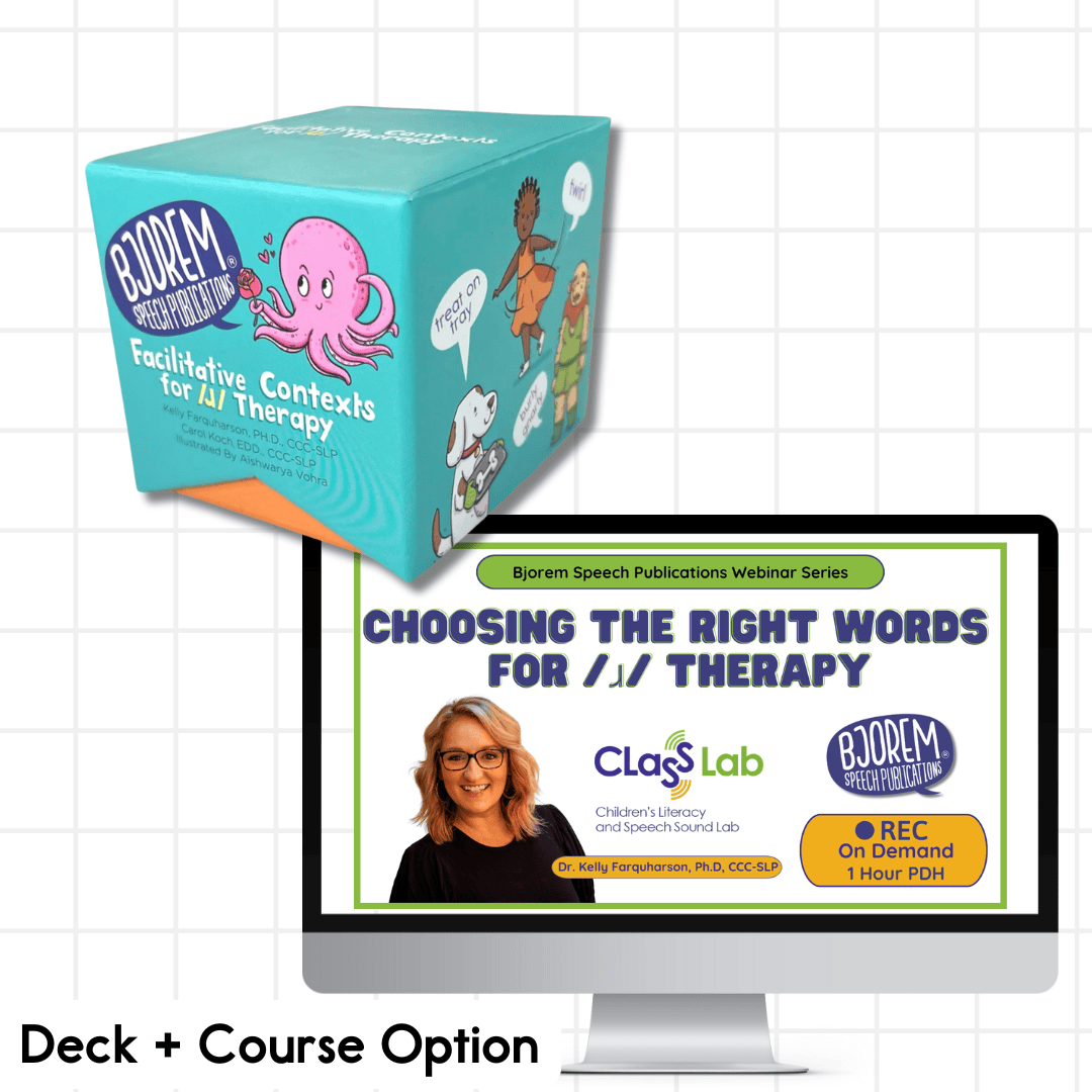 Facilitative Contexts for /ɹ/ Therapy Bjorem Speech® Facilitative Contexts - R Sound Therapy Tool Best Speech Language Therapy Tools