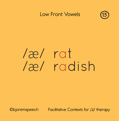 Facilitative Contexts for /ɹ/ Therapy Bjorem Speech® Facilitative Contexts - R Sound Therapy Tool Best Speech Language Therapy Tools