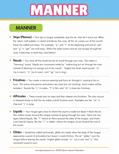 From Stuck to Speaking: Teaching Consonant Sounds Using the Bjorem Speech Sound Cues From Stuck to Speaking: Teaching Consonant Sounds Using the Bjorem Speech Sound Cues Best Speech Language Therapy Tools