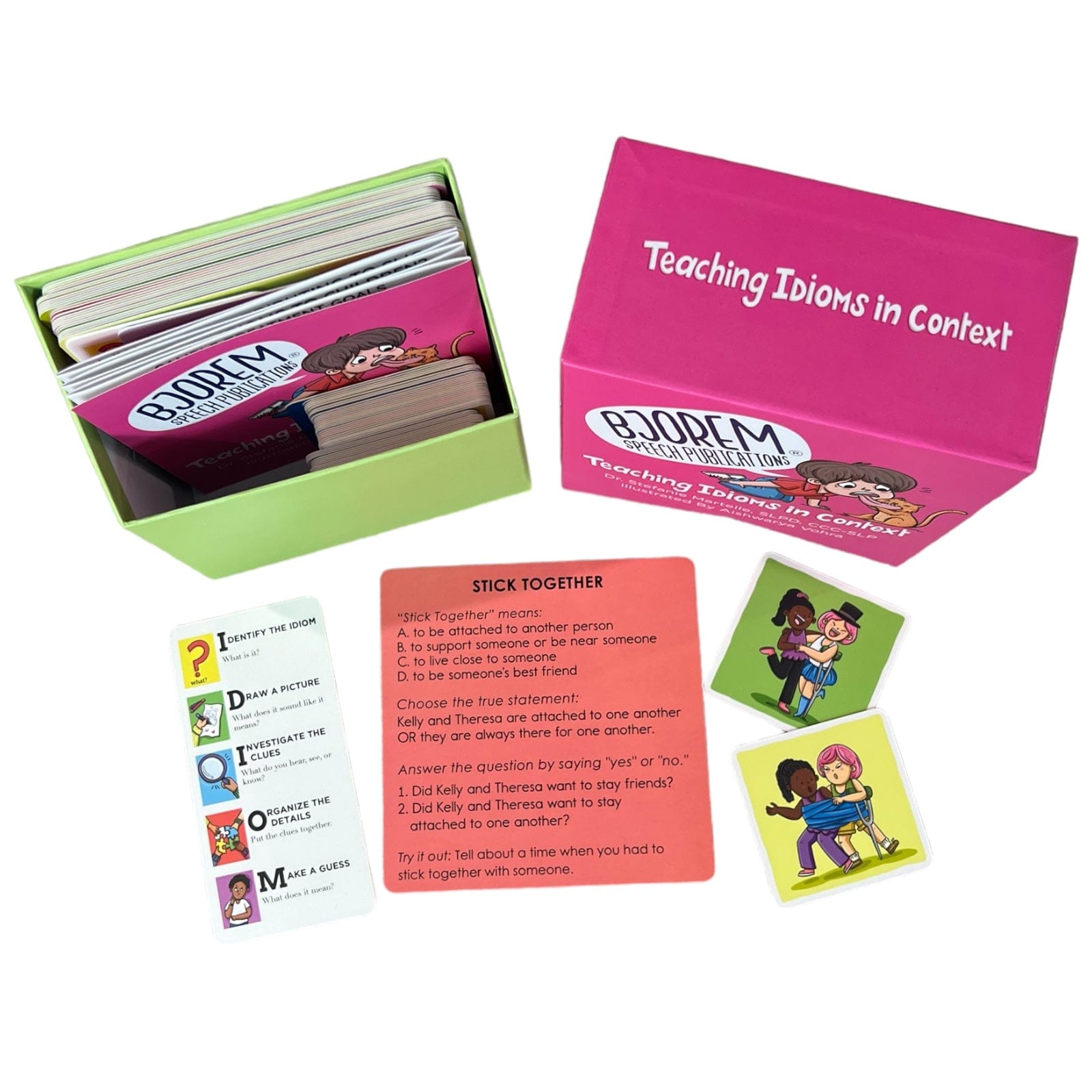 Idioms Context Expressions Deck for Teaching Comprehension Best Speech Language Therapy Tools