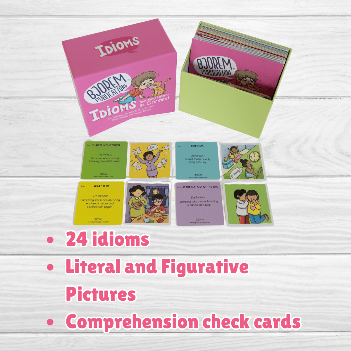 Idioms Context Expressions Deck for Teaching Comprehension Best Speech Language Therapy Tools